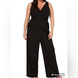 Torrid V-Neck Black Jumpsuit